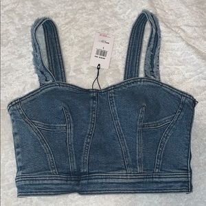 7 for all mankind corset top